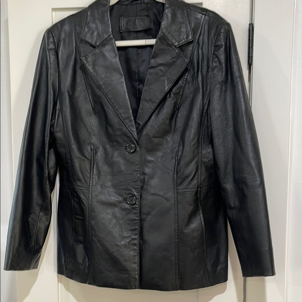 Black Leather Women's Jacket